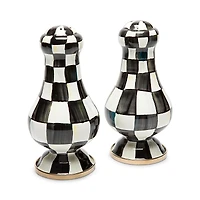 MacKenzie-Childs Courtly Check Enamel Large Salt & Pepper Set