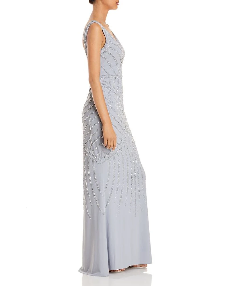 Embellished Column Gown - Exclusive