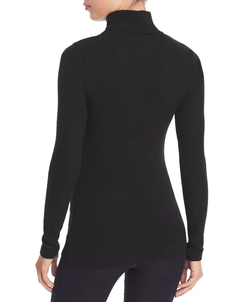 Ribbed Turtleneck Top