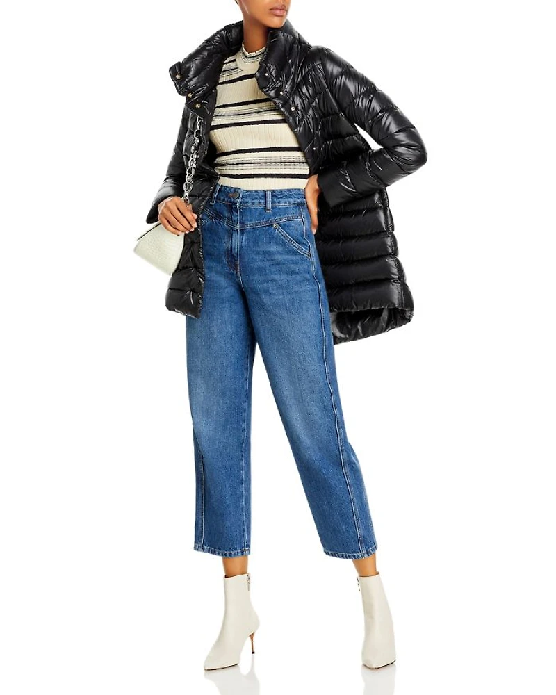 Amelia Stand Collar Down Puffer Coat