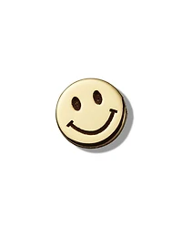 14K Yellow Gold Itty Bitty Smiley Face Single Stud Earring