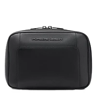 Roadster Leather Wash Bag