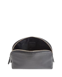 Pebbled Leather Compact Cosmetic Case