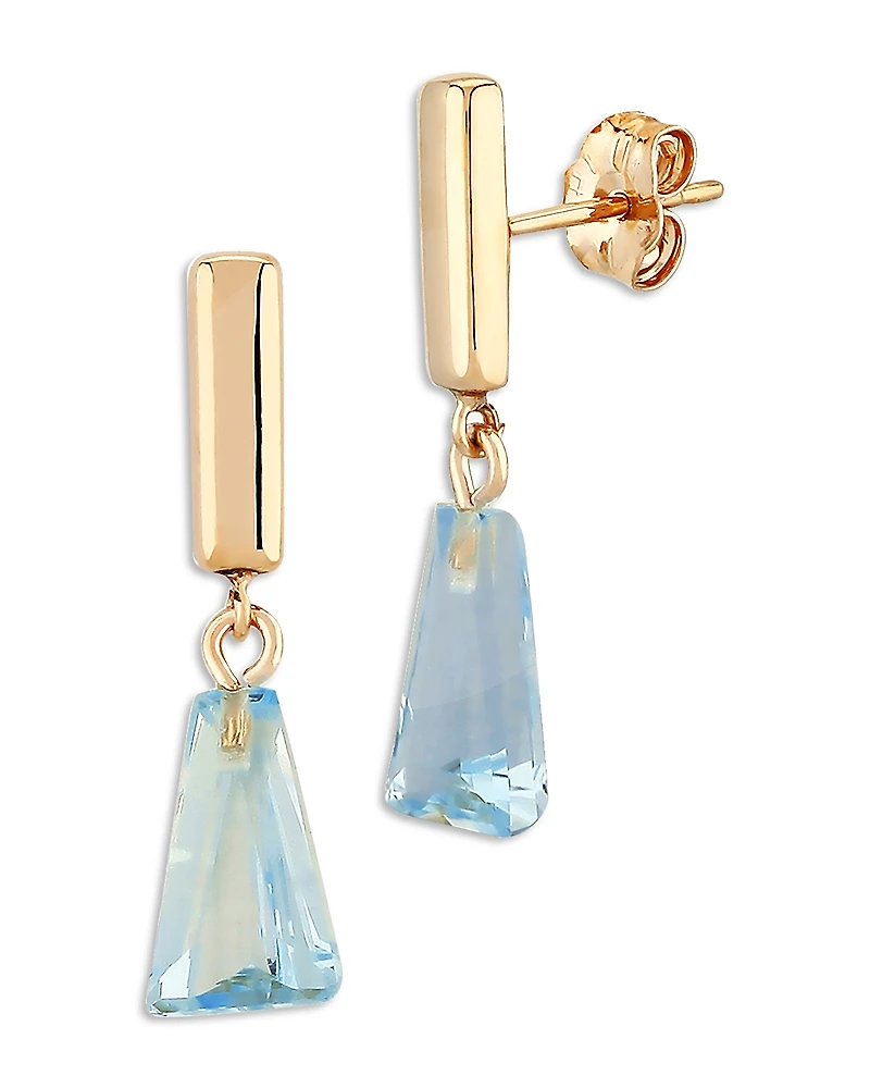 Bloomingdale's Fine Collection Blue Topaz Drop Earrings