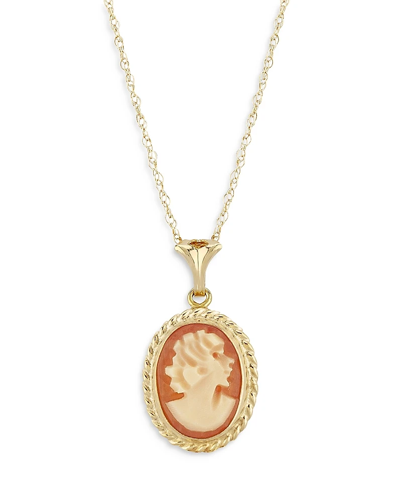Bloomingdale's Fine Collection Cameo Pendant Necklace