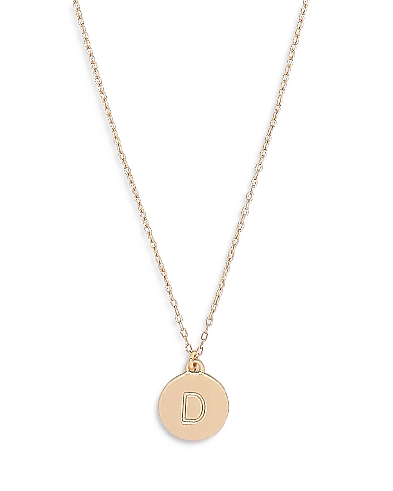 kate spade new york Mini Initial Pendant Necklace