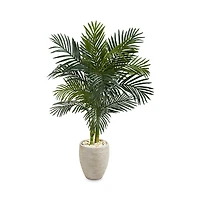 Nearly Natural Artificial Golden Cane Palm Tree