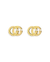 18K Yellow Gold Double G Stud Earrings