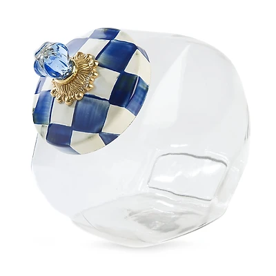 MacKenzie-Childs Royal Check Cookie Jar