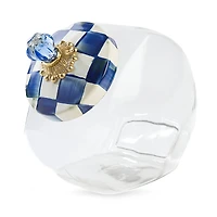 MacKenzie-Childs Royal Check Cookie Jar