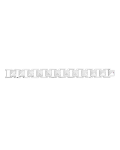 18K White Gold Obelisco Diamond Link Bracelet