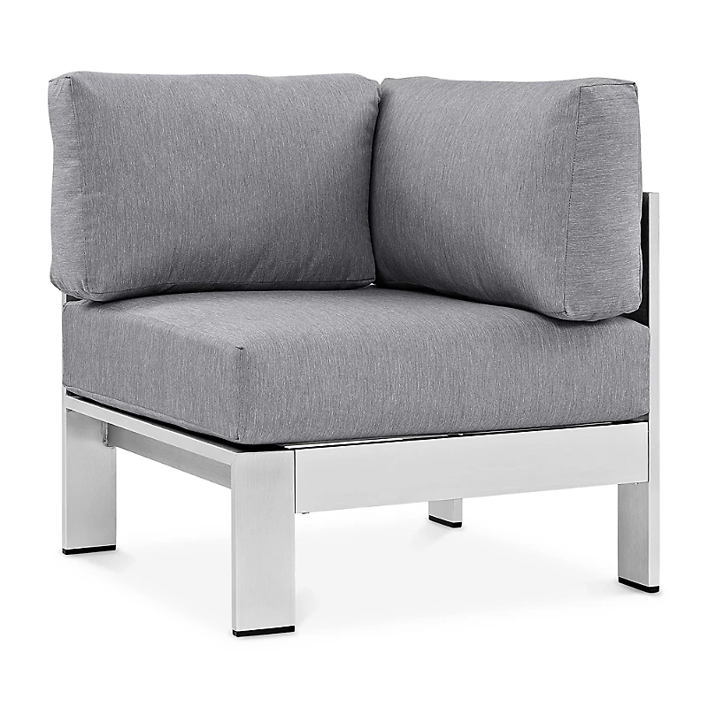 Modway Shore Outdoor Patio Aluminum Corner Sofa