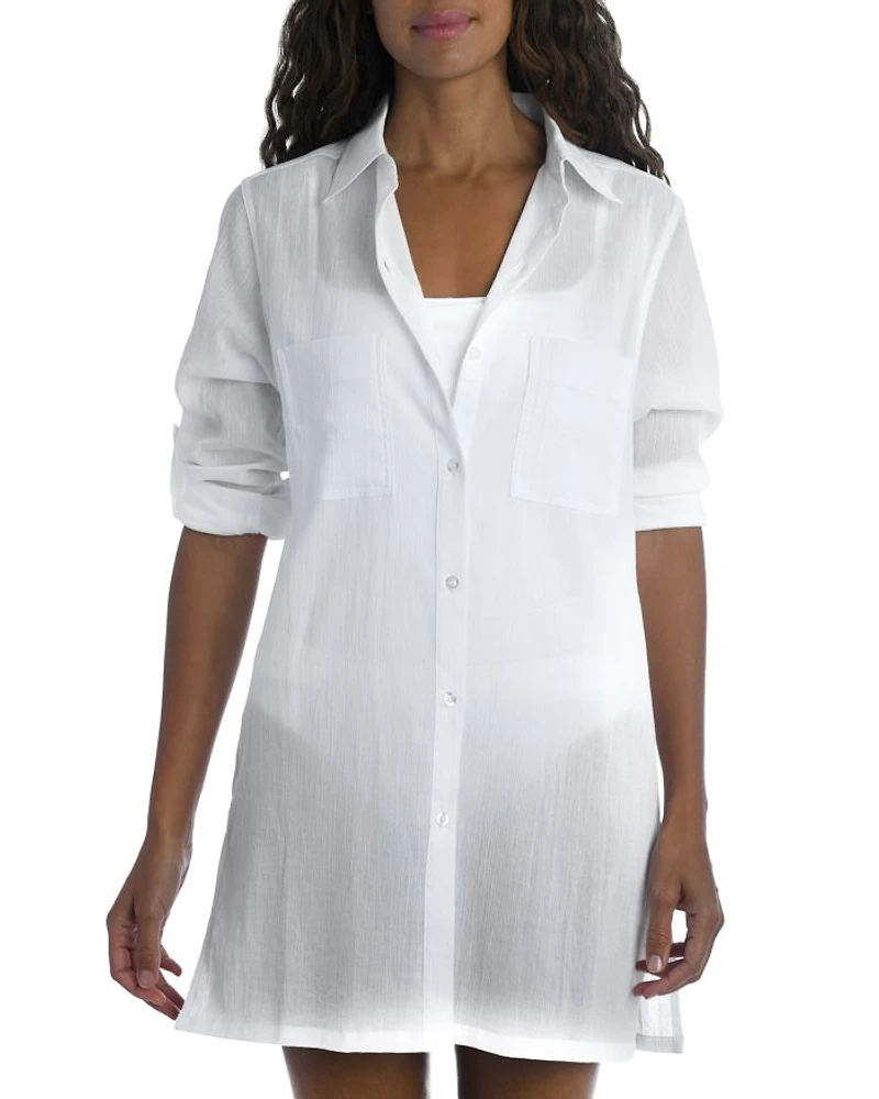 Island Fare Resort Camp Shirt Cover Up