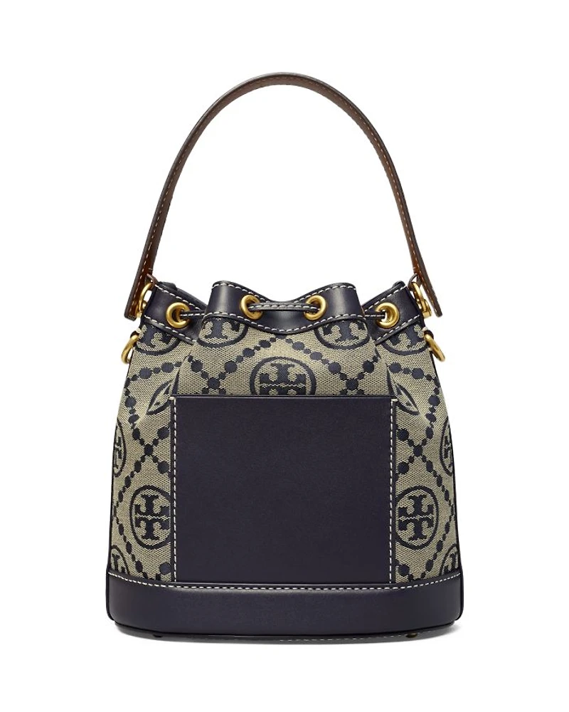 T Monogram Jacquard Bucket Bag