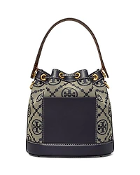 T Monogram Jacquard Bucket Bag