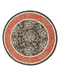 Livabliss Alfresco Alf B Round Area Rug, 8'10 x 8'10