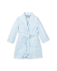 Petite Plume Unisex Gingham Robe - Little Kid, Big Kid