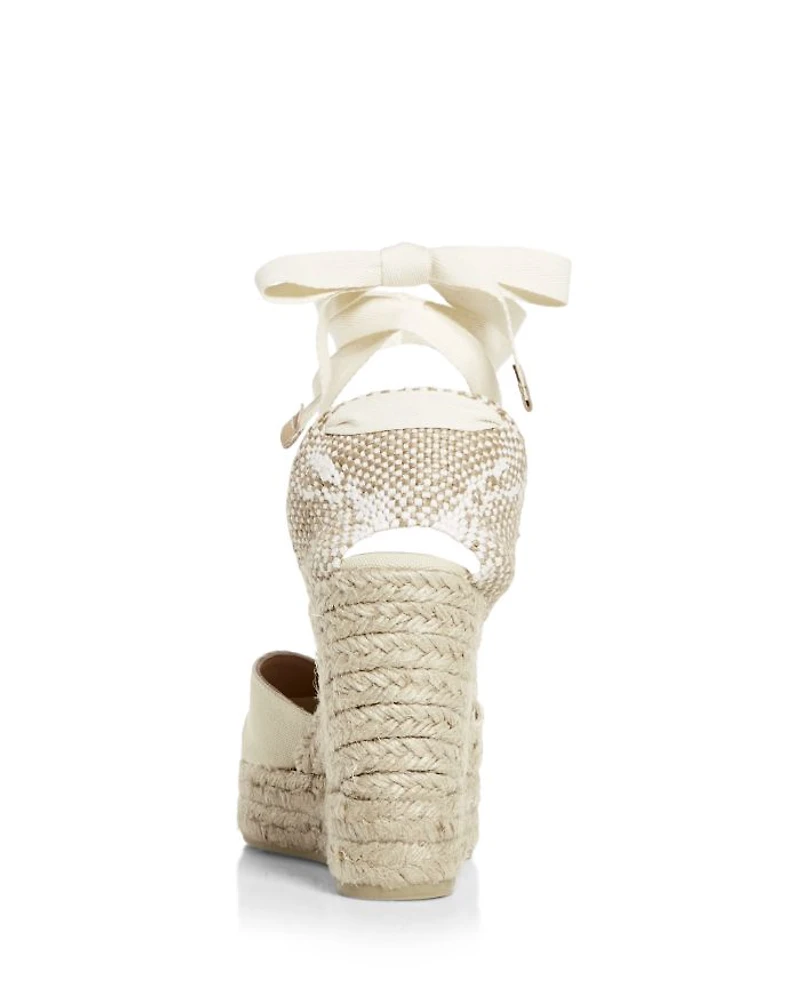 Women's Chiara Ankle Tie Wedge Espadrille Sandals