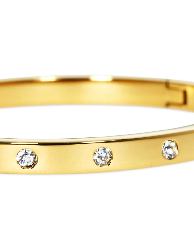 Stone Hinge Bangle