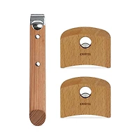 Cristel Casteline Tech Beech Wood Handle Set