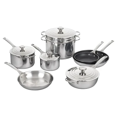 12 Pc Stainless Steel Cookware Set