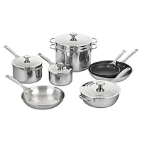 12 Pc Stainless Steel Cookware Set