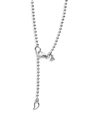Sterling Silver & 18K Yellow Gold Love Knot Pendant Necklace, 18"