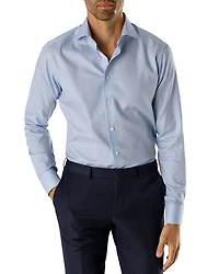 Micro Slim Fit Houndstooth Dress Shirt
