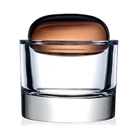 Nude Glass Ecrin Lidded Vessel - Caramel Lid