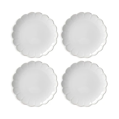 Lenox French Perle Scallop Accent Plates, Set of 4
