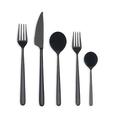 Linea Oro Nero 5-Piece Place Setting