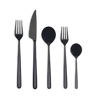 Linea Oro Nero 5-Piece Place Setting