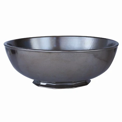 Pewter Stoneware 10" Serving Bowl