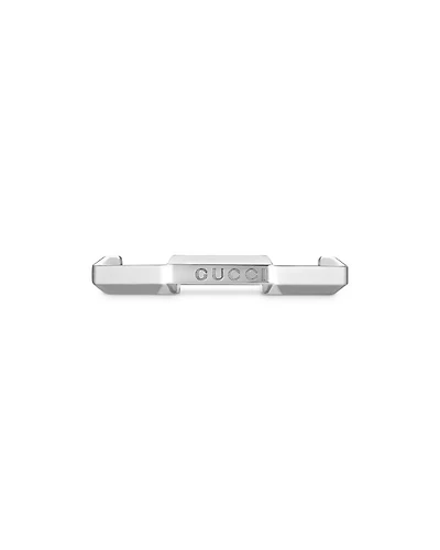 18K White Gold Link To Love Mirror Ring