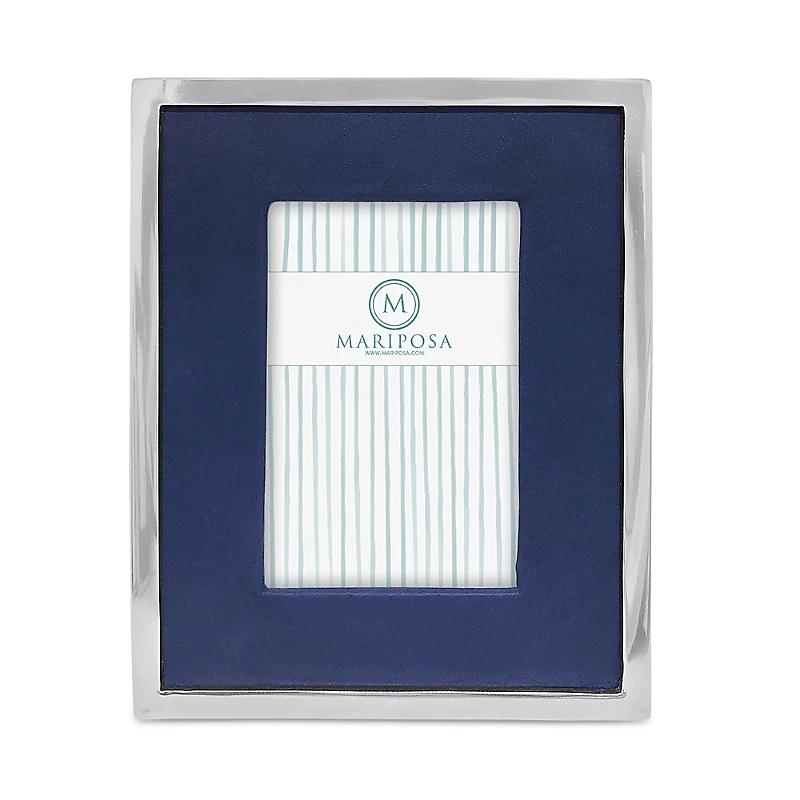 Mariposa Leather with Metal Border Frame