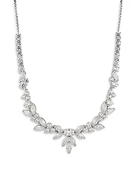 Nadri Prima Cubic Zirconia Cluster Statement Necklace