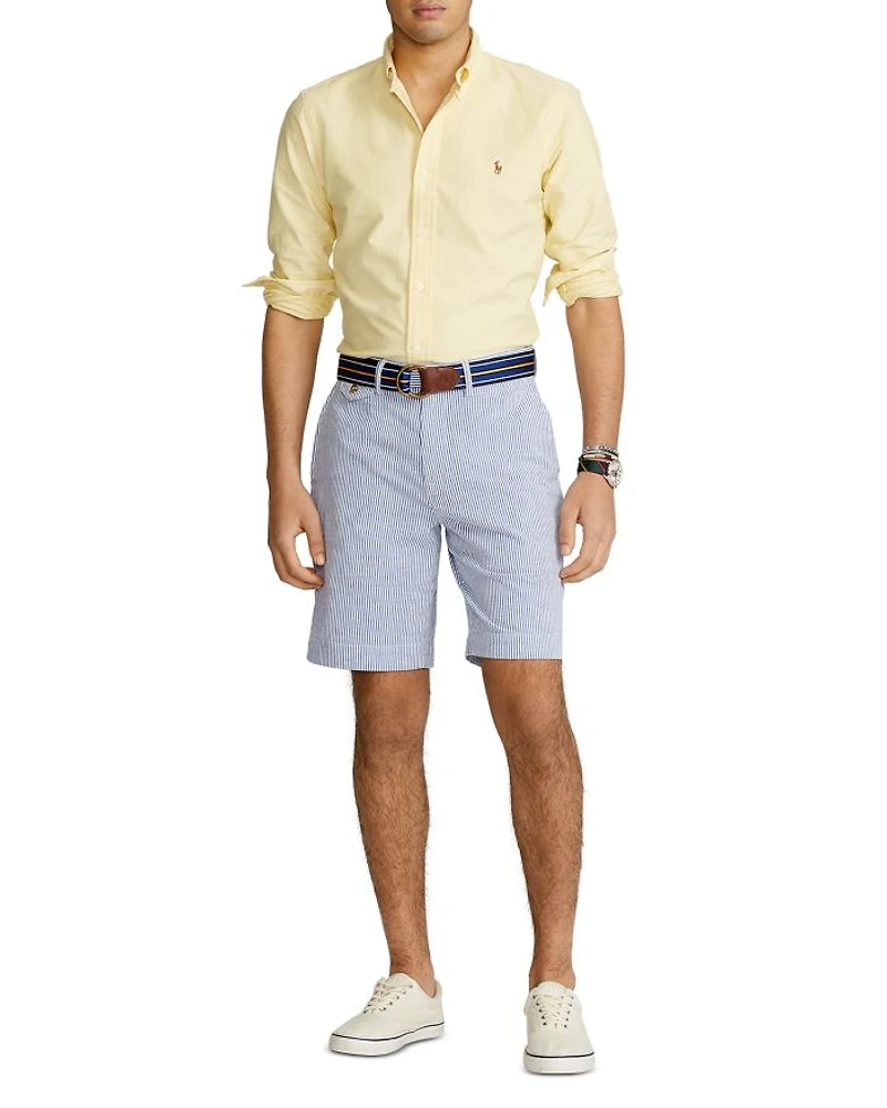 Classic Fit Long Sleeve Cotton Oxford Button Down Shirt