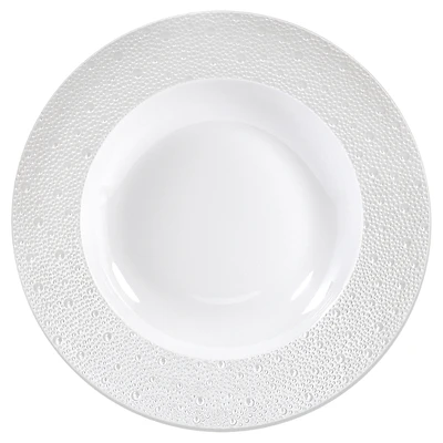 Bernardaud Ecume Perle Rim Soup Plate