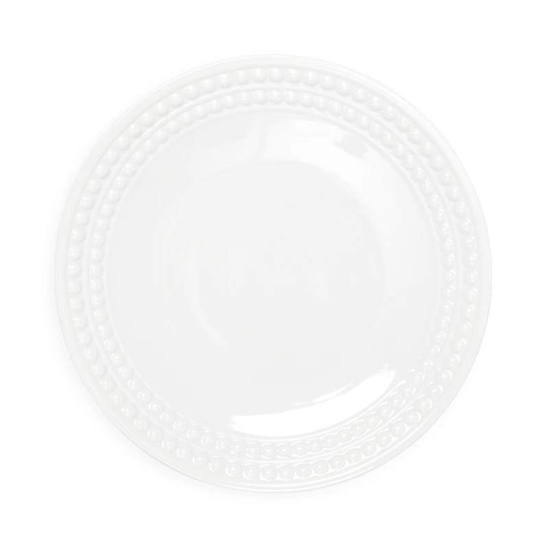 L'Objet Perlee White Dessert Plate