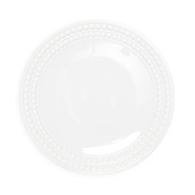 L'Objet Perlee White Dessert Plate