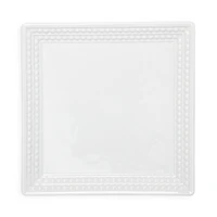 L'Objet Perlee White 8 Square Tray