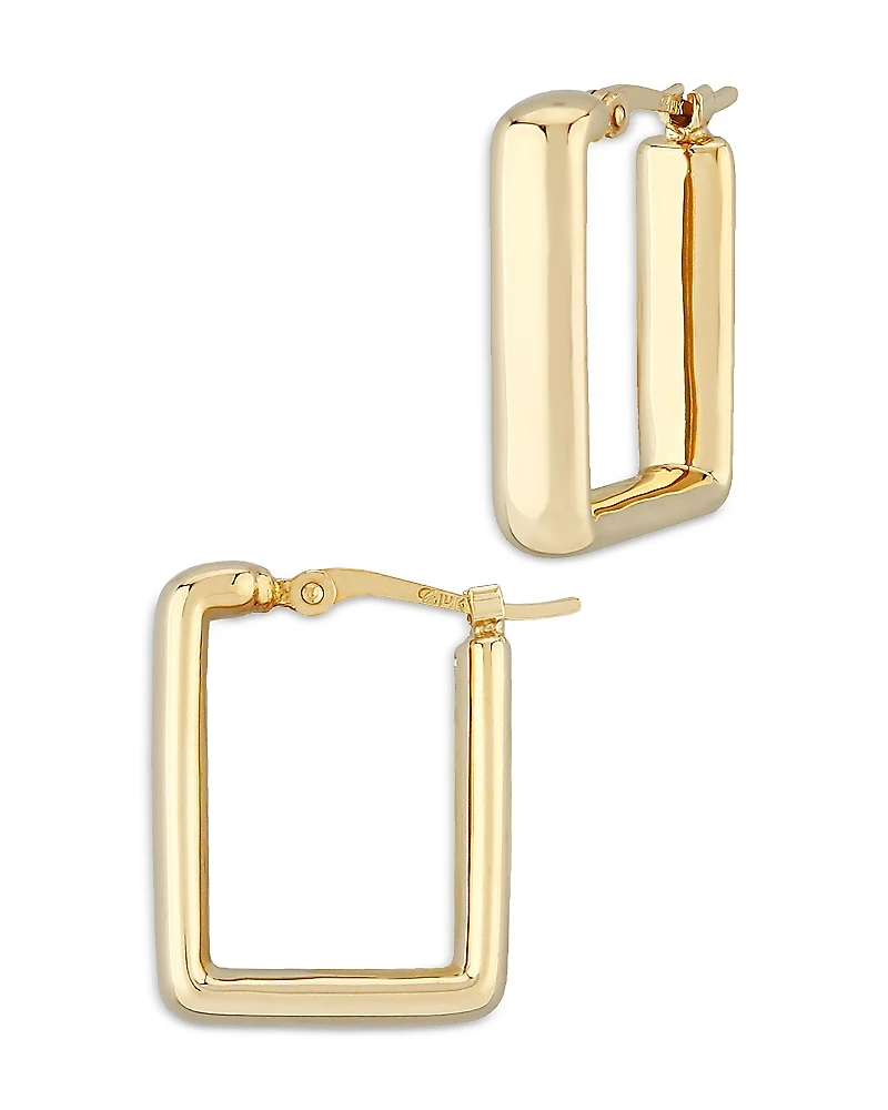 Bloomingdale's Fine Collection Small Square Hoop Earrings