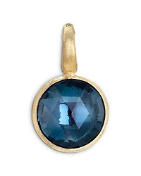 Marco Bicego 18K Yellow Gold Jaipur London Blue Topaz Round Pendant