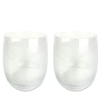 Michael Wainwright Panthera Clear Double Old-Fashioned Glass, Set of 2