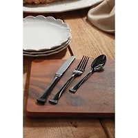 Portola 20-Piece Black Mirror Flatware Set