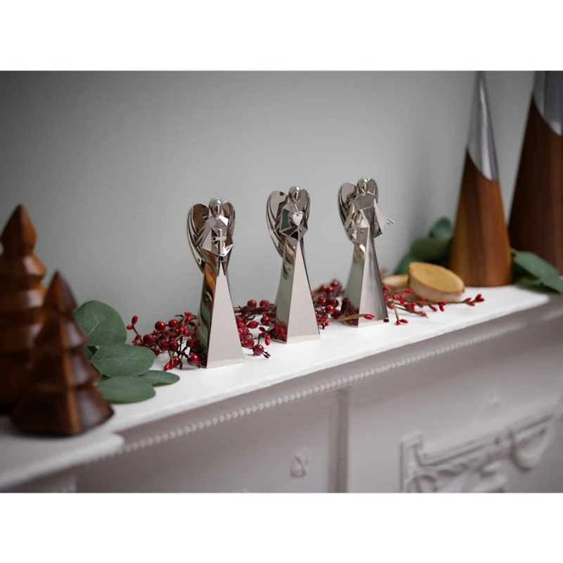 Faith, Love & Peace Mini Angel Figurines, Set of 3