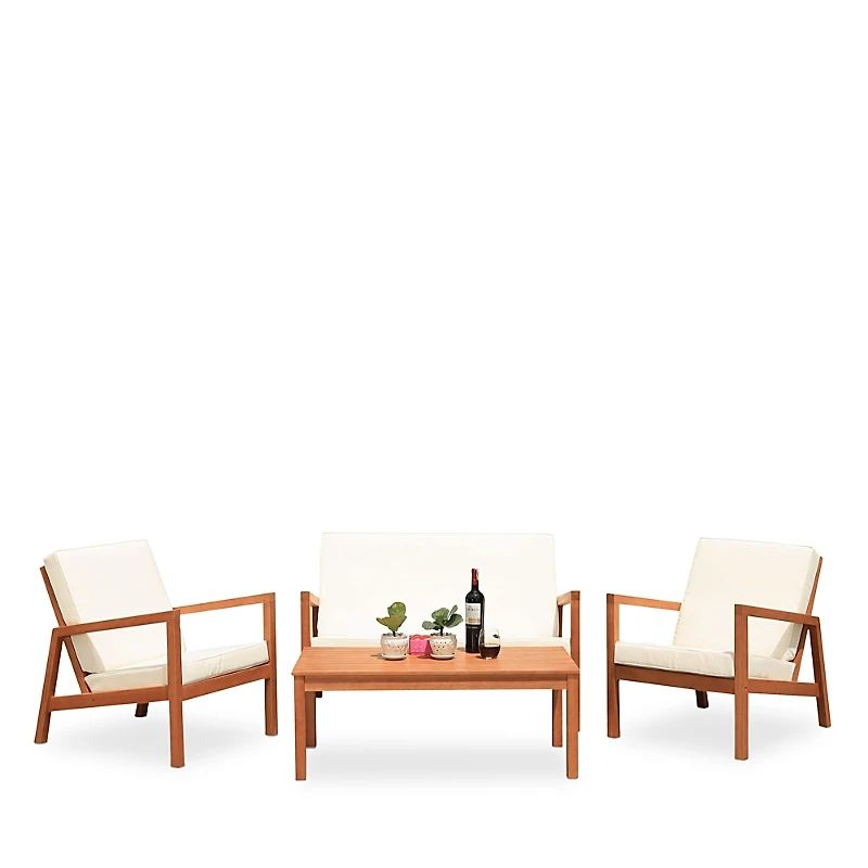 Safavieh Larence 4-Piece Outdoor Living Set