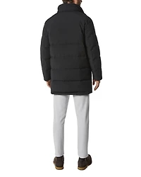 Shelton Cool Touch Regular Fit Quilted Down Parka with Removable Shearling Trimmed Bib