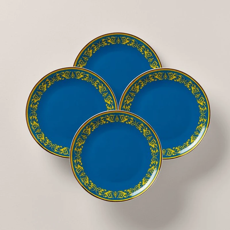 LX Remix Blue Accent Plate, Set of 4
