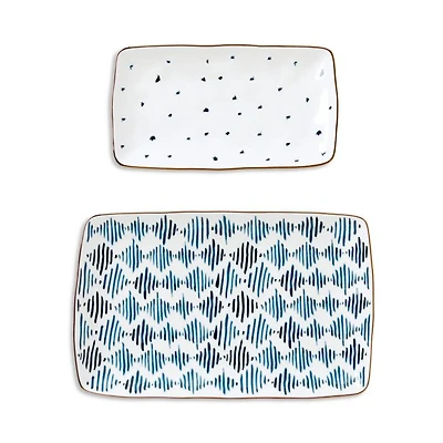 Blue Bay 2 Piece Nesting Platter Set